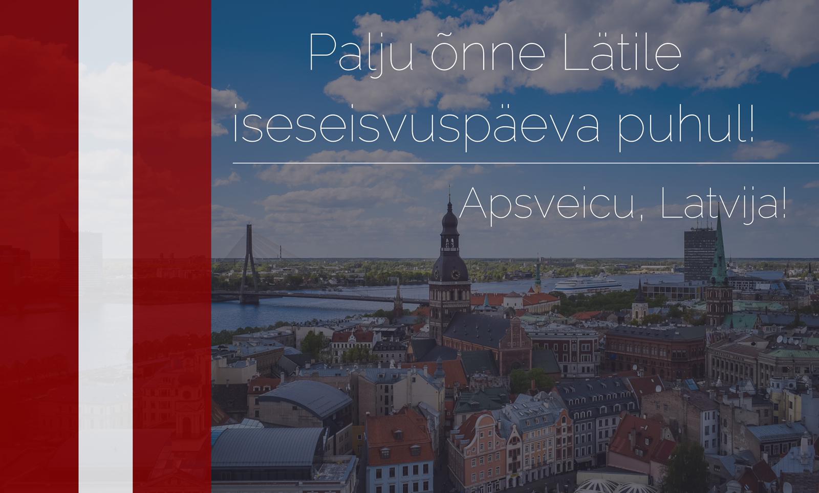 Tähista koos meiega Läti iseseisvuspäeva!